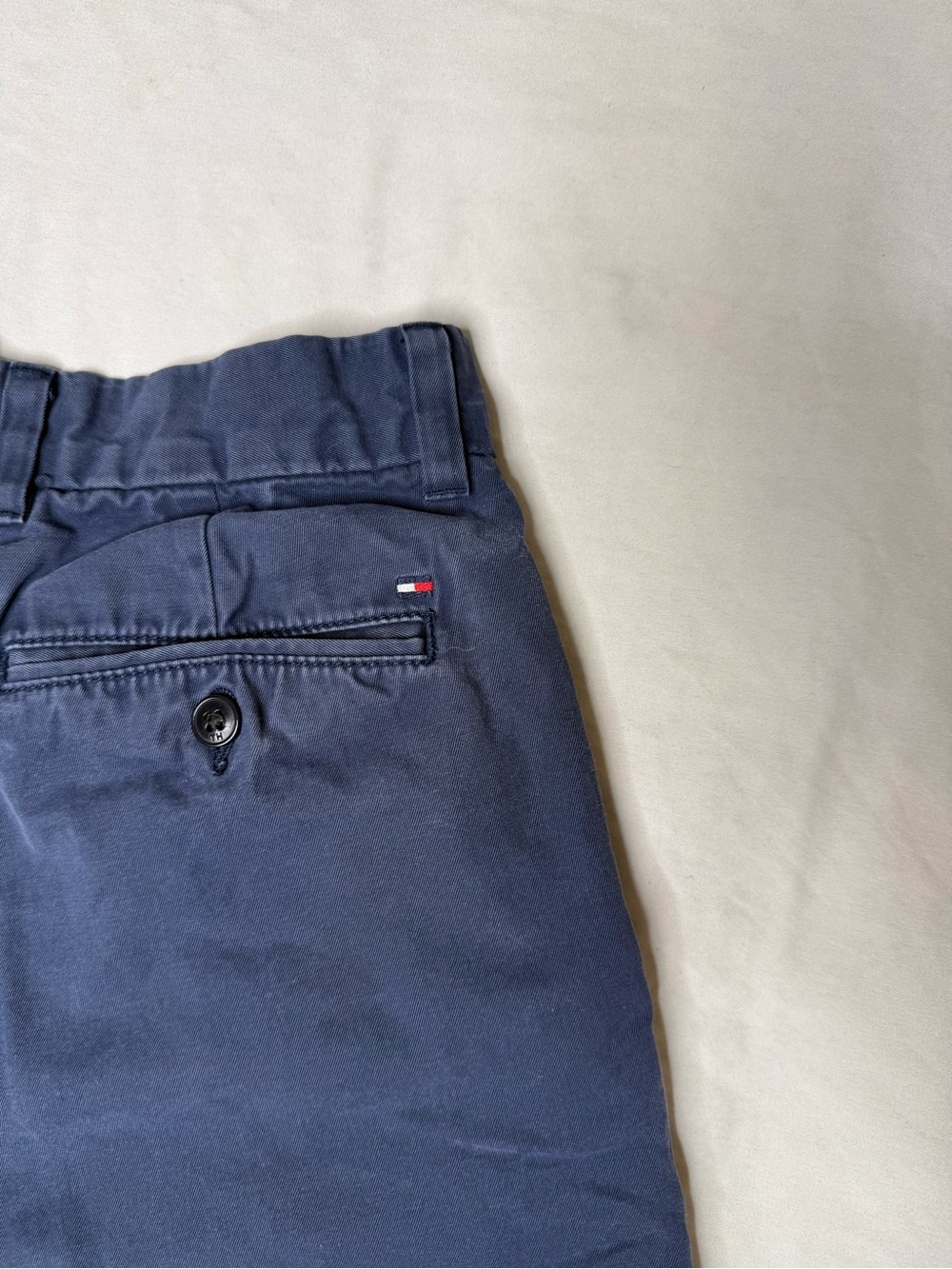 Tommy Hilfiger Men's 32 Navy Flat Front Shorts Classic Fit 100% Cotton - Picture 6 of 12